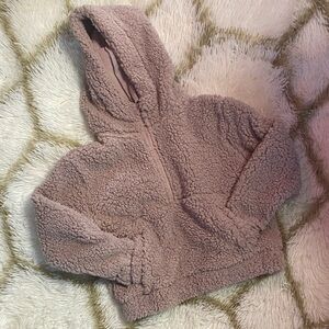 Mondetta Kids Sherpa Hoodie - Light Pink